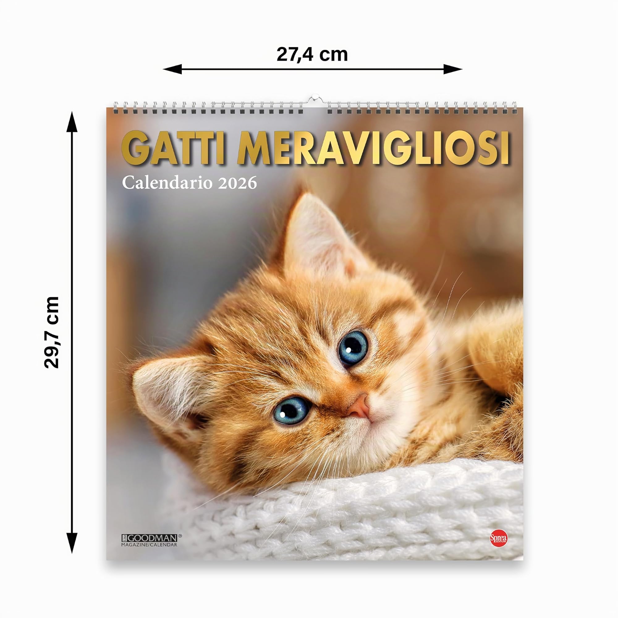 Sprea Gatti Meravigliosi Magnum 2026 calendario parete