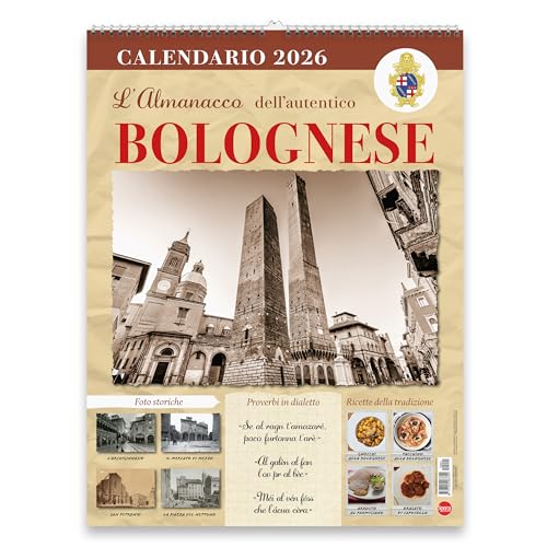 Sprea Calendario Bologna 2026 da parete foto d'epoca