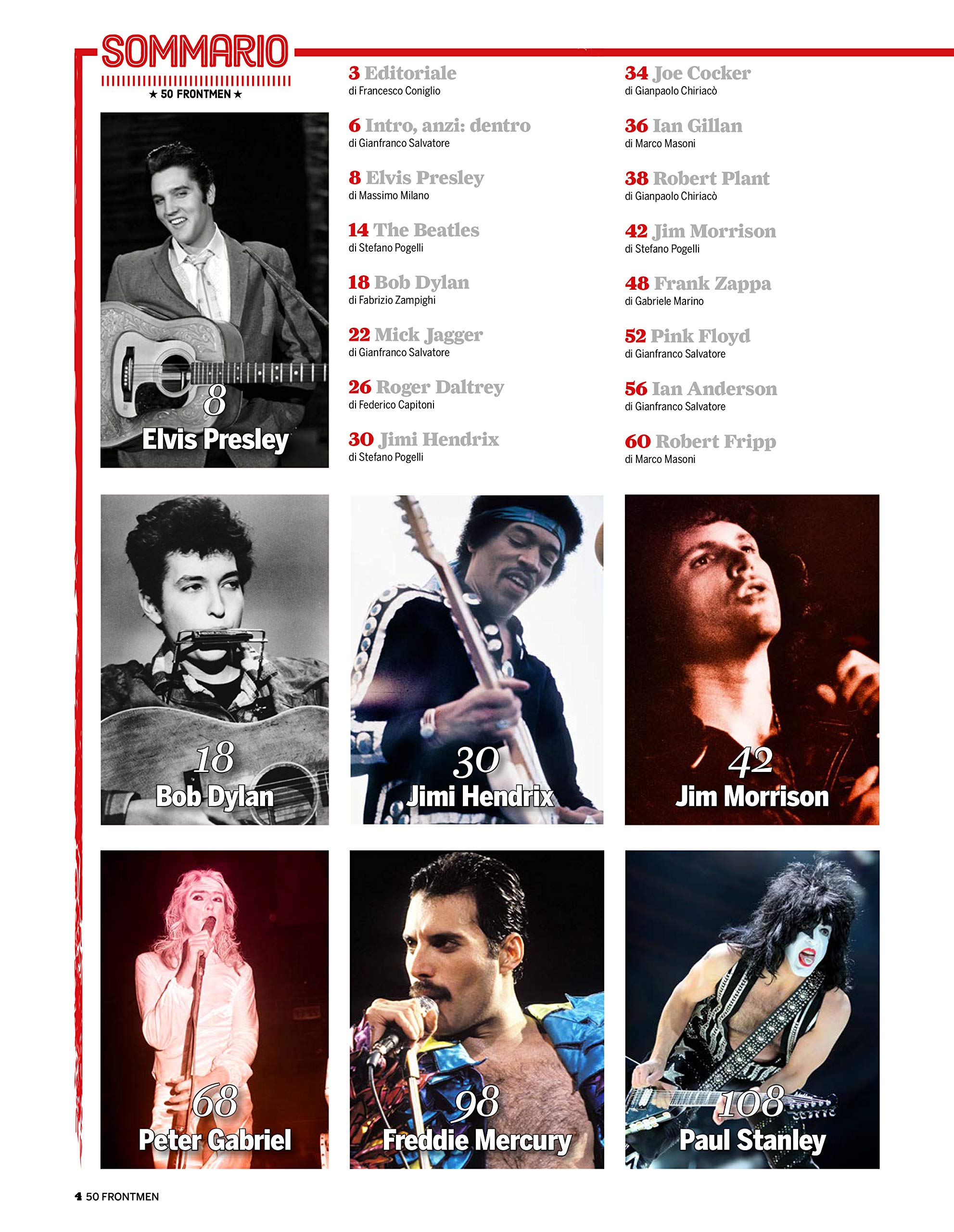 Sprea 50 grandi frontmen speciale rivista numero singolo