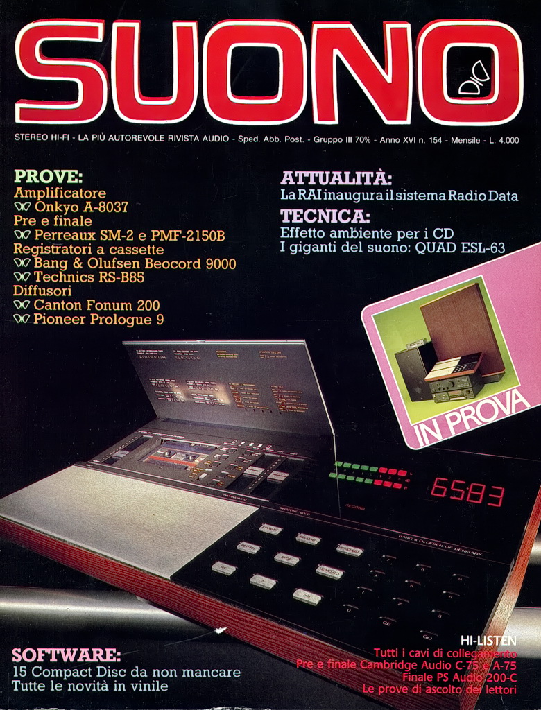 Suono n° 154 rivista numero singolo hi-fi
